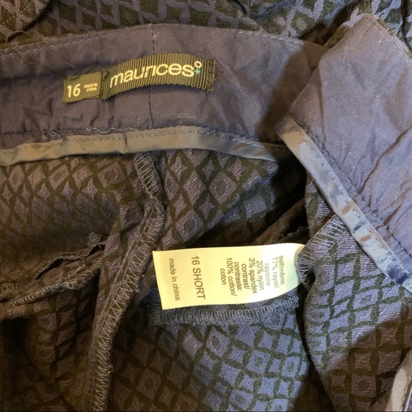 Maurices Purple and Black Shorts size 16 - Picture 4 of 5